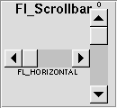 Fl_Scrollbar widget.